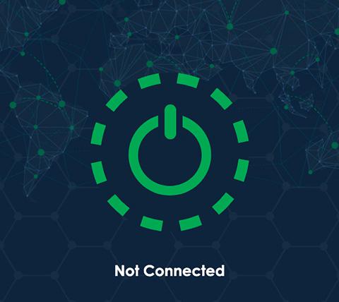 KuailianVPN connect step 1, tap on button to connect to VPN